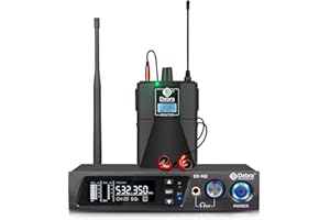 D Debra Audio PRO ER-102 UHF IEM Mono Wireless in Ear Monitor System with Monitoring Type for Stage, Band, Recording Studio,G