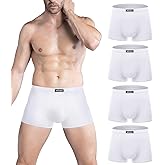 wirarpa Men's Breathable Modal Microfiber Trunks Underwear Covered Band Multipack