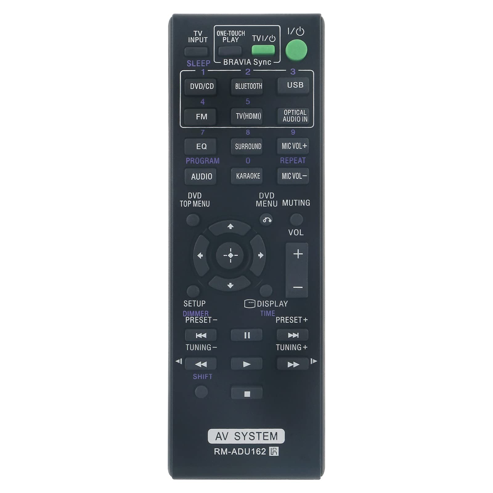 RM-ADU162 Replacement Remote Control fit for Sony