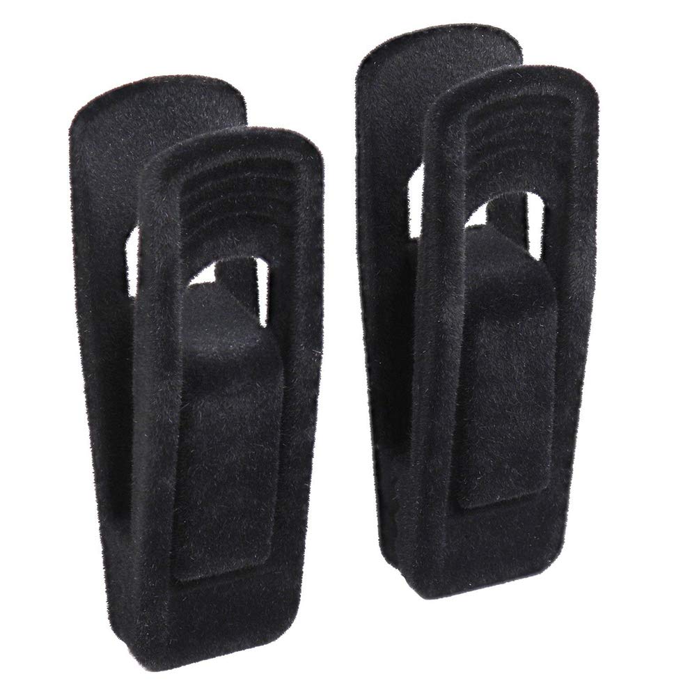 20 Pack Velvet Hangers Clips, Non-Slip Removable Clothes Clip,Clothes Pins Strong Finger Grip Flocked Slim-line Lines Pants Skirt Cloth Hangers