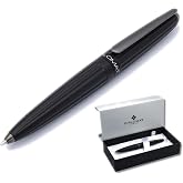 Diplomat Aero Black easyFLOW Ballpoint Pen | Anodized Aluminum body, black easyFLOW refill included, 140 mm long, 15 mm diameter, 42 g, 5-year warranty
