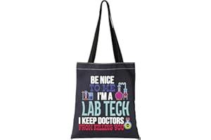 G2TUP Funny Lab Tech Laboratory Technician Week Gift Cosmetic Bag Medical Scientist Lab Technician Travel Organizers (Lab Tech T)