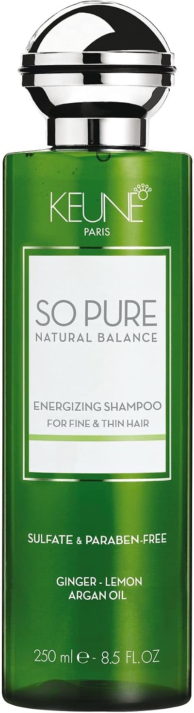 Keune So Pure Energizing Shampoo 250ml Invigorates Scalp Stimulates Circulation