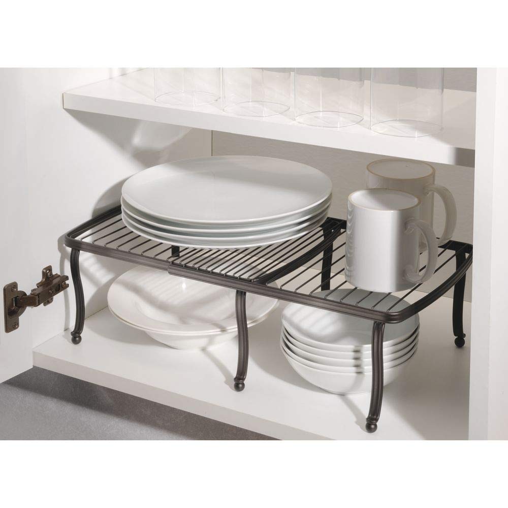Scaffale Portapiatti Regolabile - Organizzatore Cucina Metallico Per Lavello, 36-60 Cm