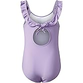 blibean Tween Girl Swimsuit One Piece Bathing Suits with Chest Pads Size 6-15 Years