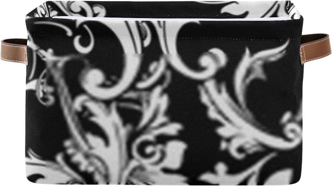 Aufbewahrungskörbe Wunderschöner Barock Damast Nahtloses Muster