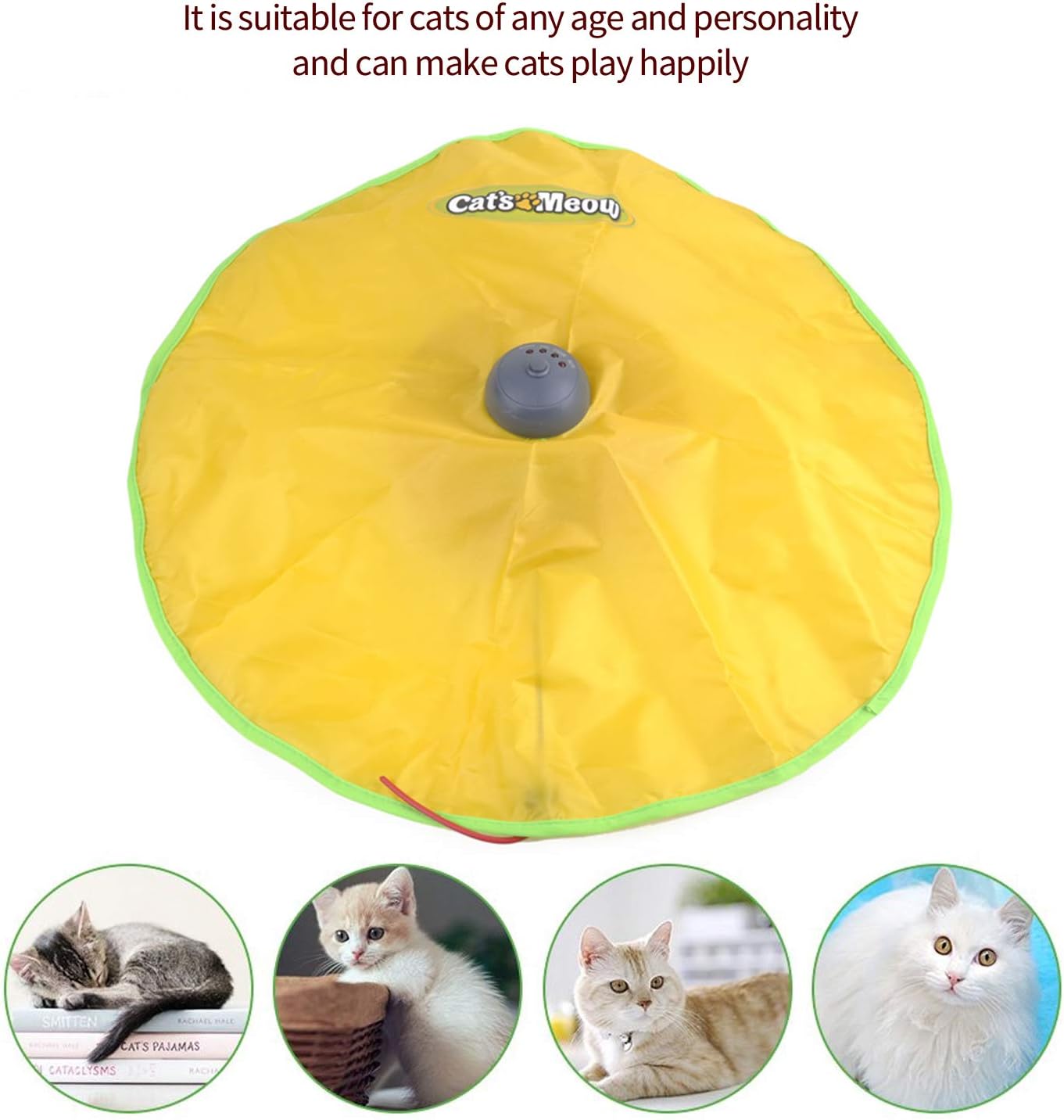 PETCUTE Cat Toys Electronic Interactive Cat Toys Moving Mice Automatic Toys for Indoor Cats 4 speed Mode Catch Me Undercover Mouse Toy - Image 5