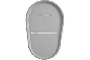 Shnuggle Squishy Changing Mat - Baby Changing Diaper Pad, Wipeable Easy-to-Clean Nappy Station, Warm-to-Touch Surface, Non-Slip Base, No Covers Needed - Grey