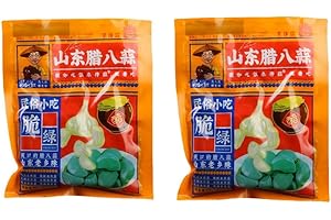 UBBZBBU Premium Pickled Garlic - 200g Packs Green Garlic, 180 Days Shelf Life, Chinese Food, Perfect for Meat and Noodle Pairings (2)