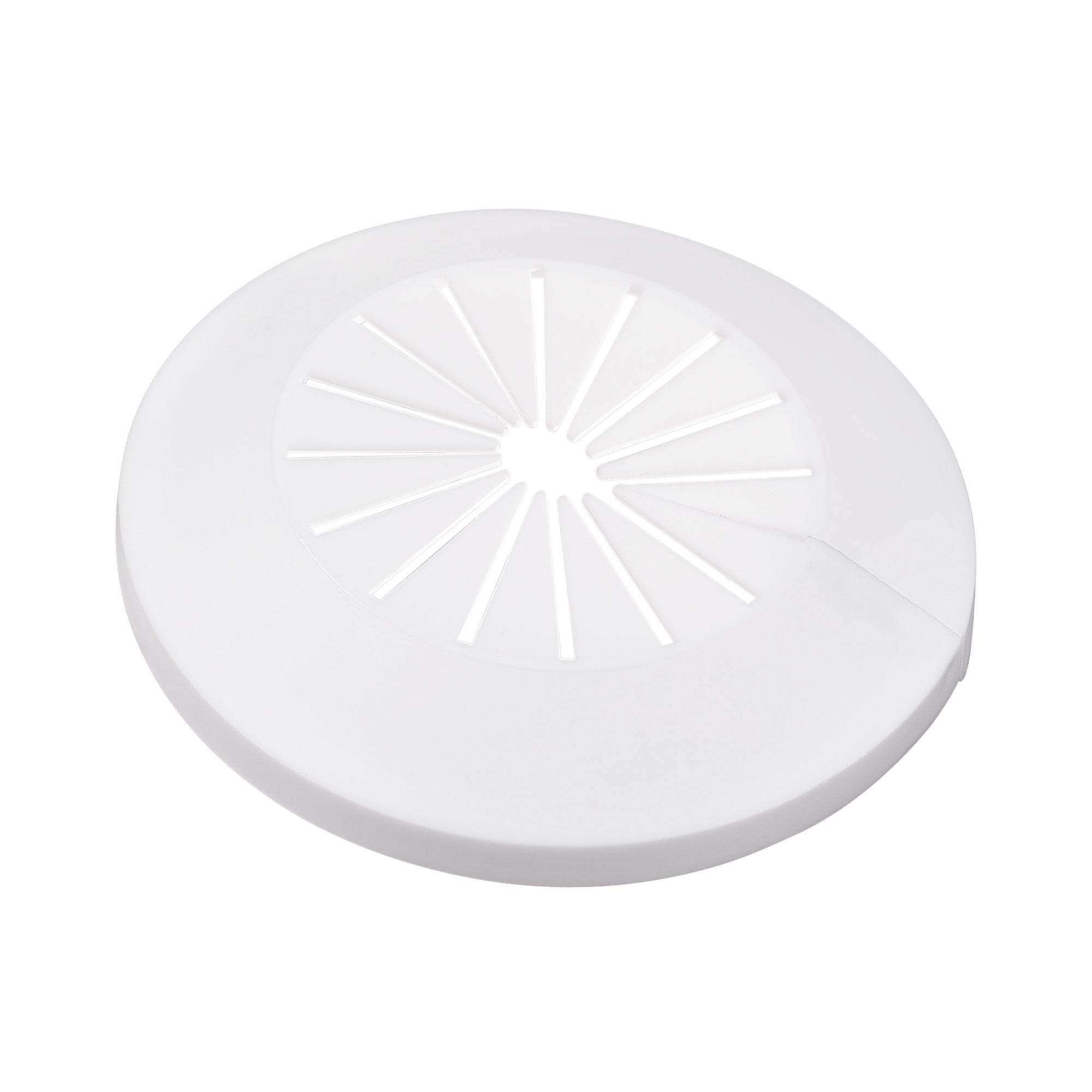 sourcing map Pipe Cover Decoration, 15mm-40mm PP Plastic Escutcheon Water Pipe Drain Line Cover White 12pcs