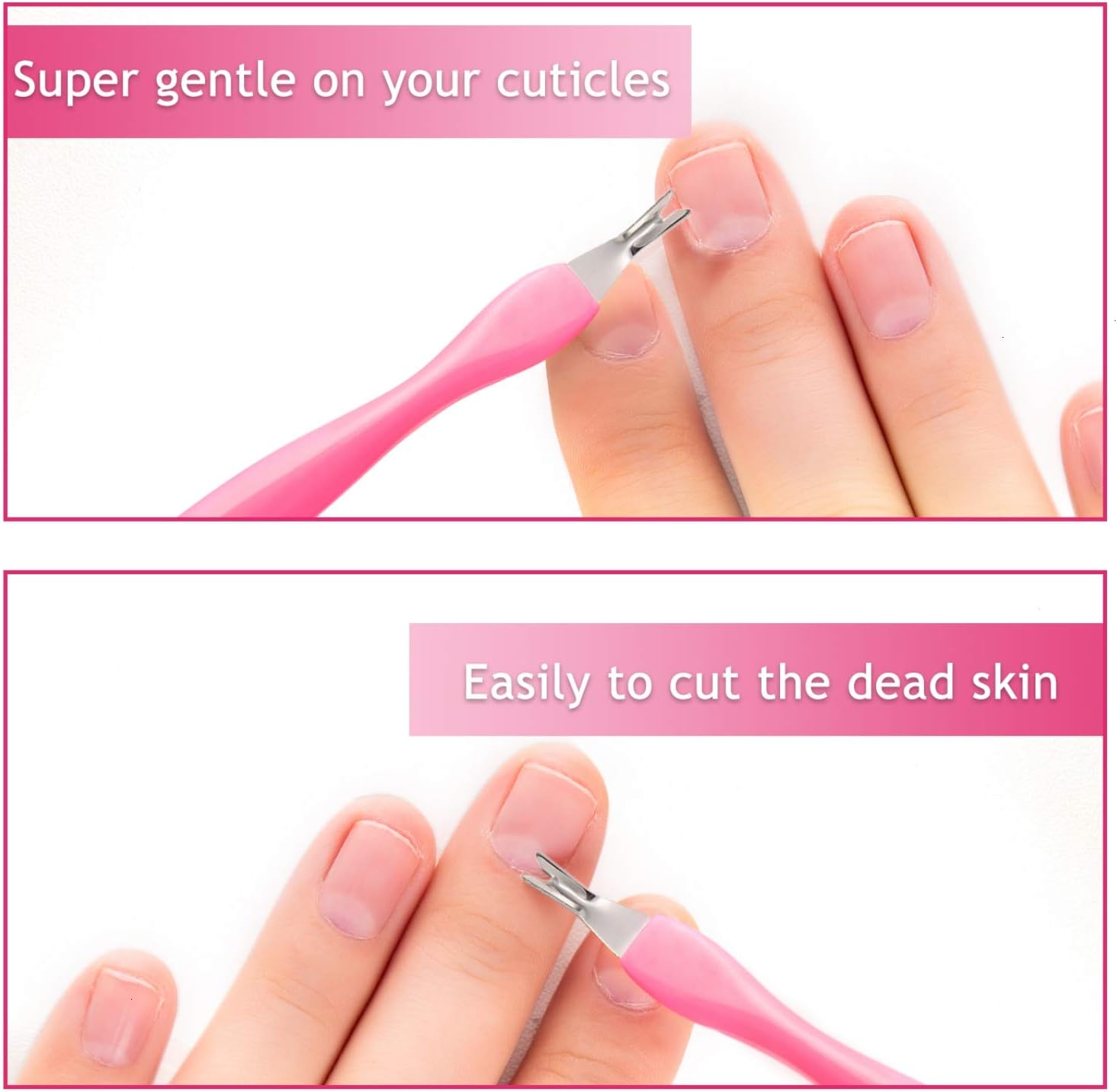 Timoo 3PC Professional Cuticle Trimmer Cuticle Pusher Cuticle Knife Remover Dead Skin Practical Nail Art Tools.: Home & Kitchen