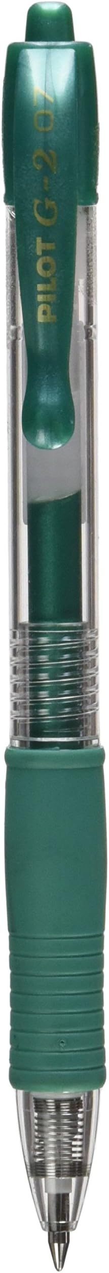 Pilot G207 Retractable Gel Rollerball 0.7 mm Tip Metallic Green