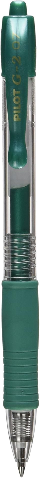 Pilot G207 Retractable Gel Rollerball 0.7 mm Tip Metallic Green