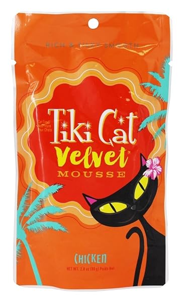 TIKI CAT VELVET MOUSSE CAT FOOD WITH CHICKEN IN BROTH – 2.8 OZ