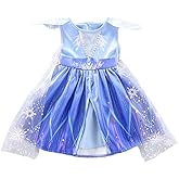 Dressy Daisy Girls' Princess Costumes Snow Queen Dress Up Halloween Birthday Fancy Party Dresses