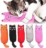 Legendog 5Pcs Catnip Toy, Cat Chew Toy Bite Resistant Catnip Toys for Cats,Catnip Filled Cartoon Mice Cat Teething Chew…