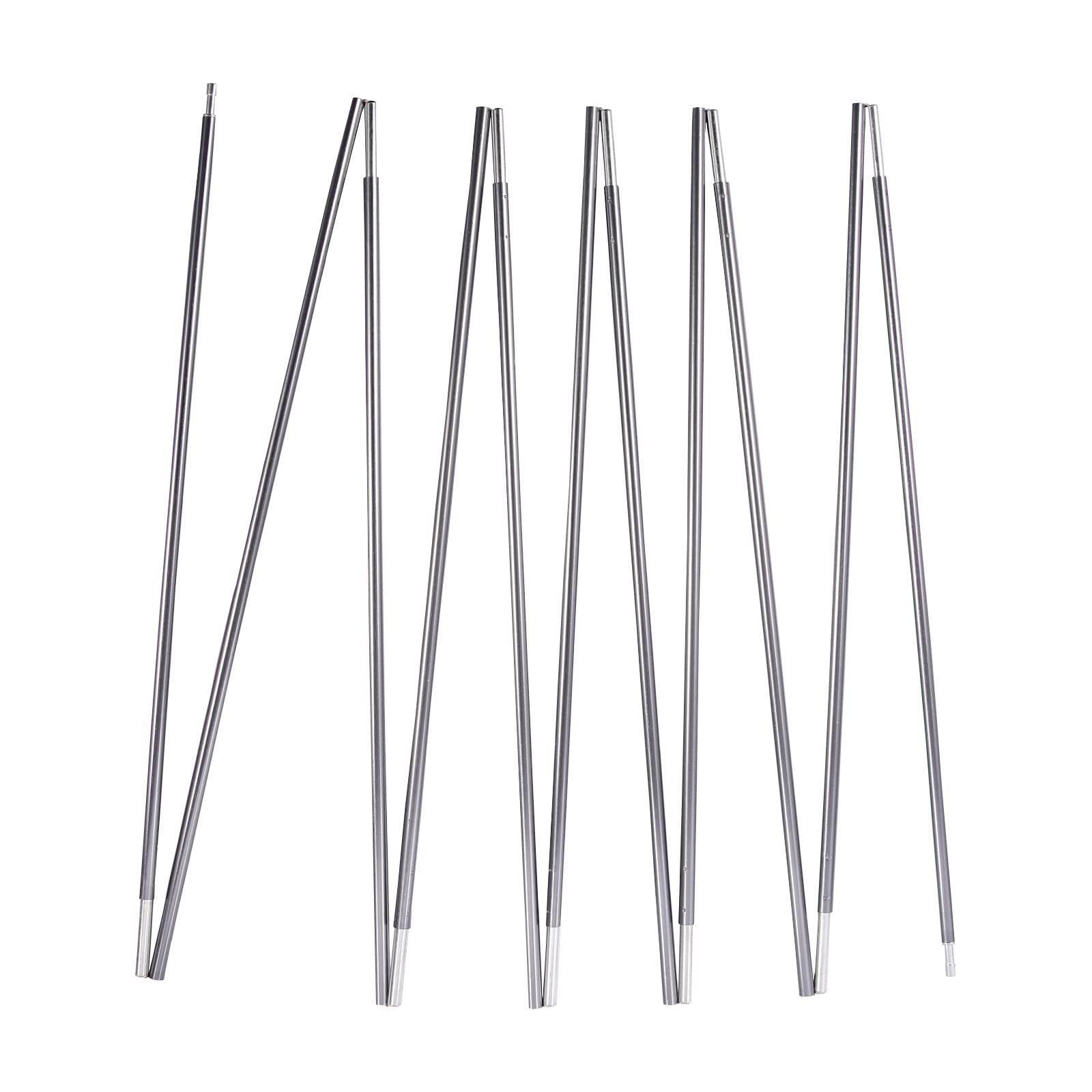 Photo 1 of BRILLIANCE4U Grey Tent Pole Replacement, Pre-Assembled Aluminum 14ft 8.7 in, 7001 T6 Heated Tent Rod 0.33' 8.5mm, 176.7 in 1 Pole
