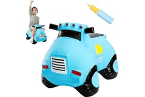 INPANY Bouncy Car Toys for 2 3 4 Year Old, Toddlers Boys Girls Gifts, Kids Ride on Trucks Toys, Outdoor Inflatable Rubber Hopper Bouncer Toys, Indoor Birthday Gifts Educational Play