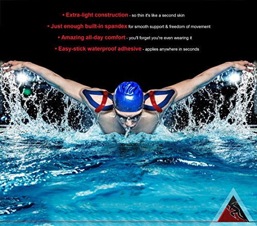 Starktape Bulk Kinesiology Tape - Designed to Help Boost Athletic Performance, Prevent Joint, Muscle Pain and Ease Inflammation. Easy to Apply, 97% Cotton /3% Spandex - Uncut 2" W x 115' L Black - Thumbnail 5
