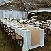 OurWarm 12 x 108 Inch Hessian Burlap Table Runner, Natural Jute Table Runners for Country Vintage Wedding Decoration, Rustic Farmhouse Kitchen Decor