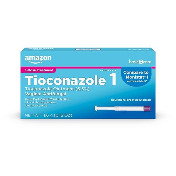 AMAZON BASIC CARE TIOCONAZOLE OINTMENT 6.5 PERCENT, 1-DOSE...