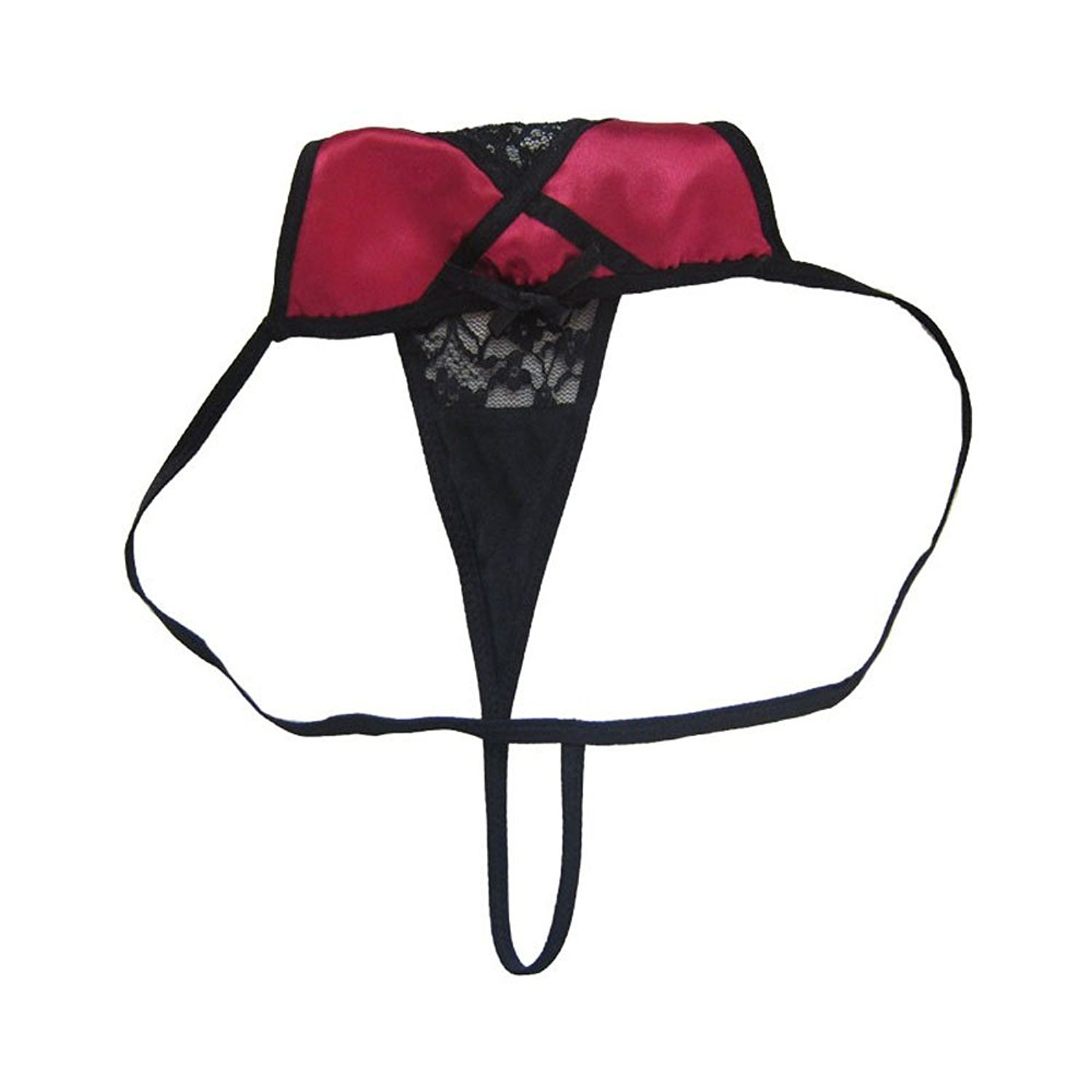 MIERSIDE Sexy Lace G-String Thong Panty Underwear Pack of 4 ...