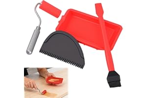 Silicone Roller with Silicone Tray, Sili Glue Roller with Sili Glue Tray, Efficient Application, Suitable for Artistic Crafts