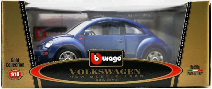 burago volkswagen new beetle 1998 gold collection