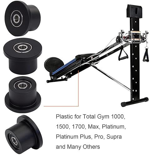 Total Gym 1700 Club Wheels/Rollers Qty for Models 1000 1100