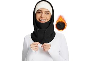 baleaf Fleece Balaclava Face Mask,Thermal Ski Mask for Women,Winter Hats Face Cover Hood Cold Weather Gear. (2 Size)