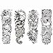 COKOHAPPY 4 Sheets Extra Full Arm Sleeve Skull Buddha Dragon Look Real Flash Temporary Tattoo