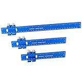 TOURACE Aluminum Woodworking Rulers with Slide Stop