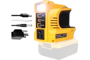 200W Power Inverter Compatible with Dewalt 20V Battery DC 20V to AC 110-120V Inverter, Portable Power Station Generator Outdo