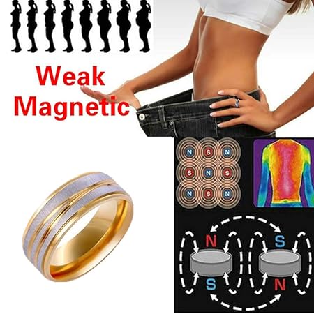 WESEEDOO Abnehmen Ring Magnetischer Gewichtsverlust Ring Magnetischer Hämatit Ring Abnehmeneffekt