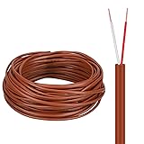 Buryeah Thermostat Wire Bell Wire Solid Copper