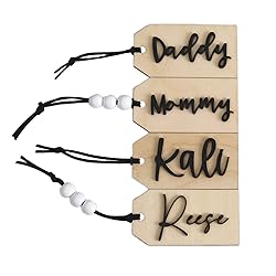 Personalized Stocking Tag, Customized Wooden Name