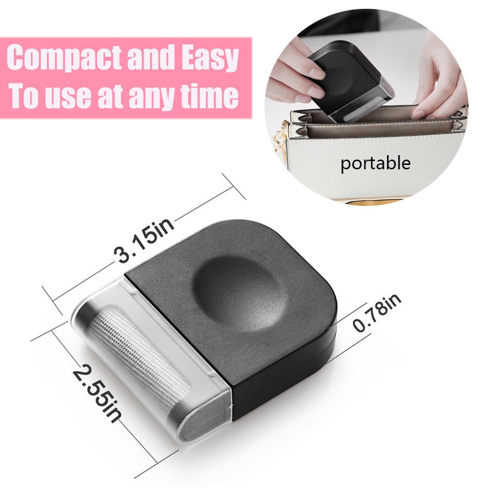 Lint Remover,Lint Brush Shaver for Fabric Clothes Sweater Fuzz Bobbles Wool Remove, Reusable Mini Small Lint Comb 2 pcs (with a free soft measure tape)