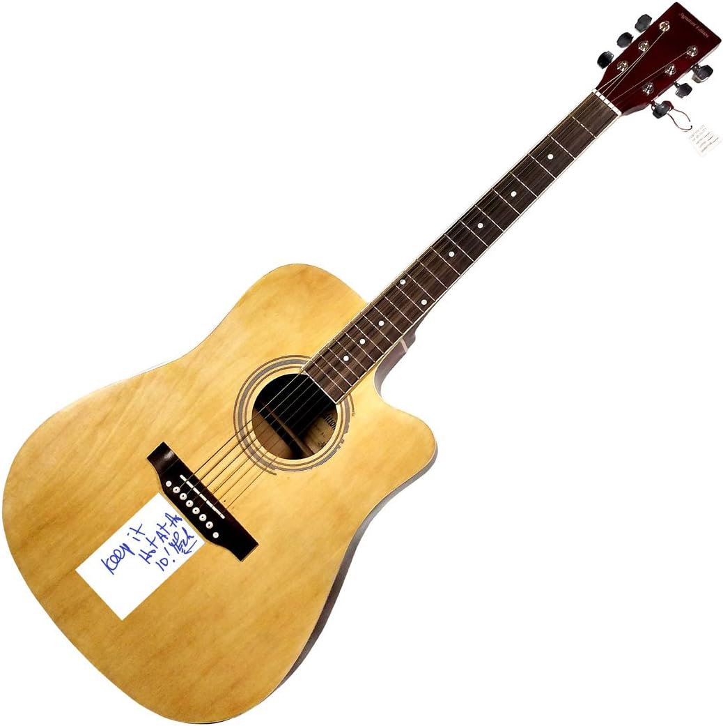 Teck Holmes MTV Personality Autographed Acoustic Guitar UACC RD COA AFTAL