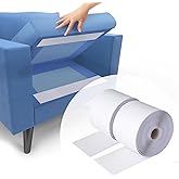 4 Inch x 18 Feet White Hook and Loop Tape with Adhesive, Nylon Heavy Duty Hook and Loop Tape Strips, Non Slip Rug Grippers, Wall Adhesive Strips, Keep Couch Cushions from Sliding - White