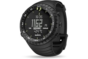 SUUNTO Core Sports Watch, Classic Outdoor Adventure Watch with Altimeter, Barometer & Compass, Dual-time Sunrise & Sunset Display, Temperature & Storm Alarm for Hiking, Mountain Use