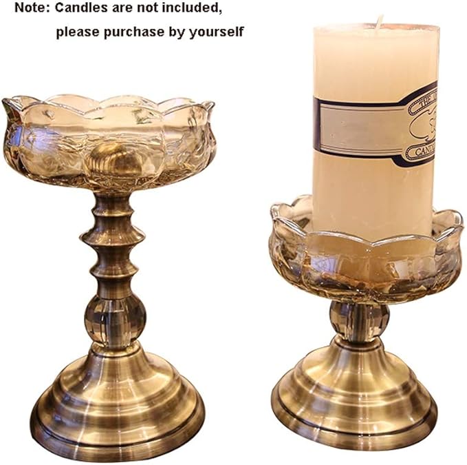 Candelero De Estilo Europeo Titular Simple Decoración De La Vela De