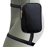 Peicees Womens Drop Leg Bag with Leg Strap Leather Thigh Bag for Motorcycle Costume Accessories Fashion Fanny Belt Pouch