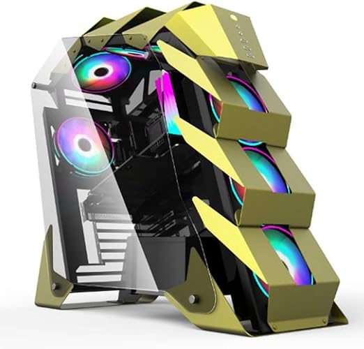 Gaming Case, MidTower ATX/MATX PC Gaming Computer Case,Tempered Glass