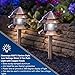 Moonrays 95871 Marion-Style Low Voltage Metal 3-Tier Path Light with Copper Finish