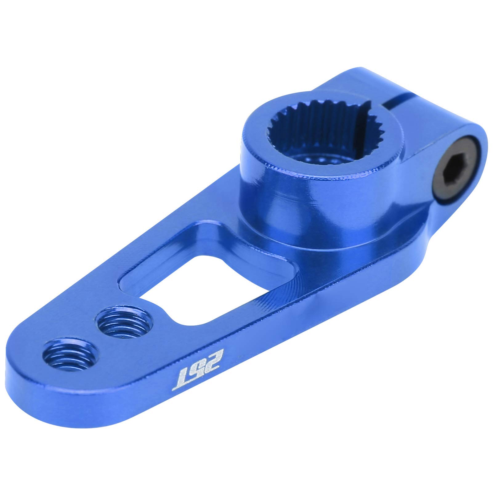 Dilwe RC Servo Arm,25T Steering Gear Arm for 1/8 1/10 RC Car Upgrade Replacement Accessory (blue)