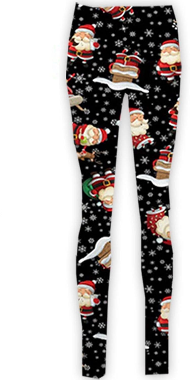 plus size snowman leggings