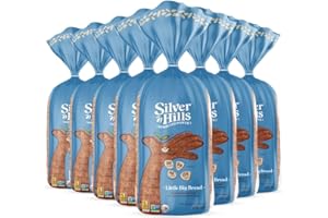 SILVER HILLS BAKERY Silver Hills Little Big Bread, Low Fat Bread, Made with Organic Sprouted Grains, Non-GMO (8 pack, 15 oz. each)