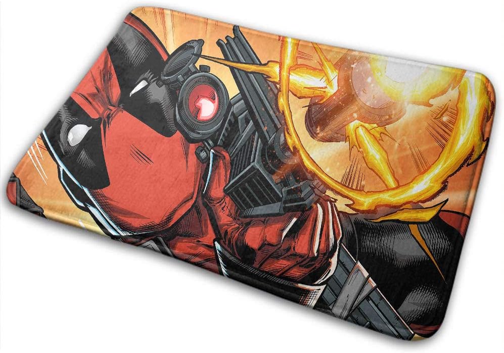 Deadpool Shooting Gun Comics Outdoor Door mat Printing
