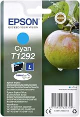 Epson T1292 Cyan Apple DURABrite Ultra Ink Cartridge 455 Pages view 1