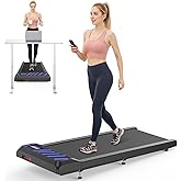 Walking Treadmill Pad with 0-5% Incline, 2.5HP Compact Under Desk Treadmill for Home Office, Quiet Small Walking Mat with App